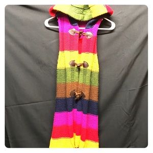 Forever 21 rainbow sleeveless sweater